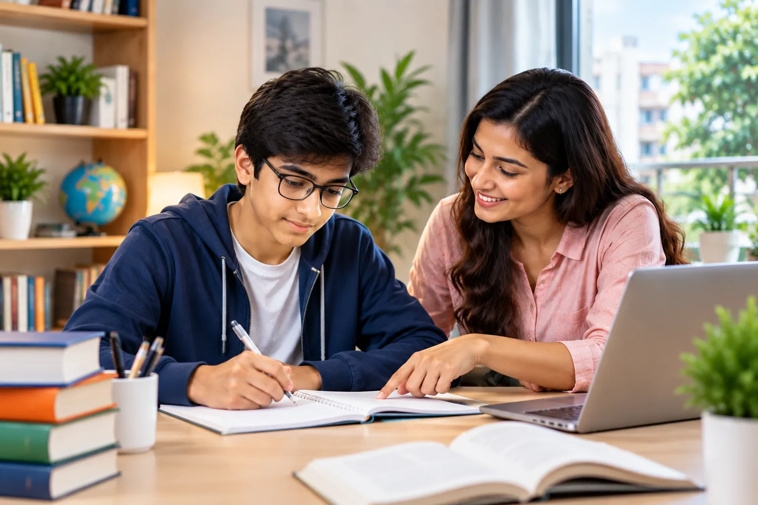Home tutor in Malviya Nagar providing personalised tuition to a student